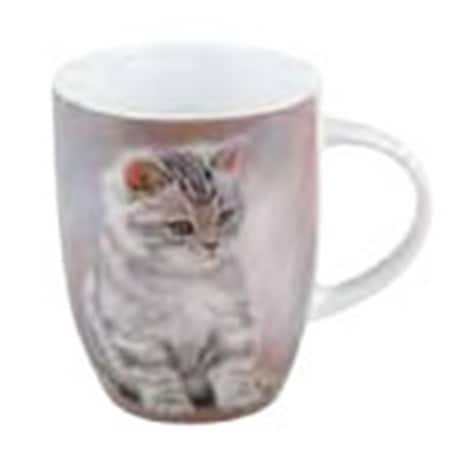 Tiger Striped Kitten Mugs, 4PK